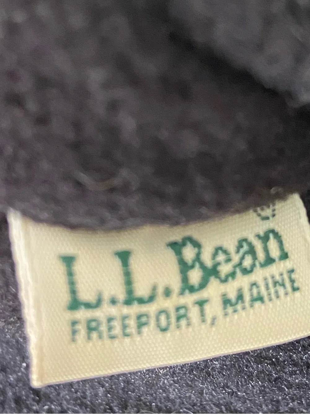 ❄️ L.L.Bean Nordic Fleece Ear Warmer Headband Black Cream Snowflake
